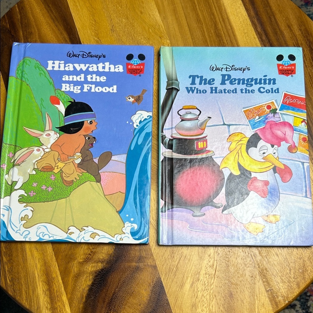 Disney Hiawatha and the Big Flood and The Penguin Who Hated the Cold Book Set